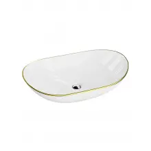 Umywalka nablatowa Lavita Nike Gold Line 60x36cm